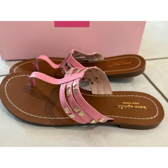 Kate Spade New York Womens Carol Sandals Rococo Pink Patent Leather Size 8 M NIB - Picture 4 of 7